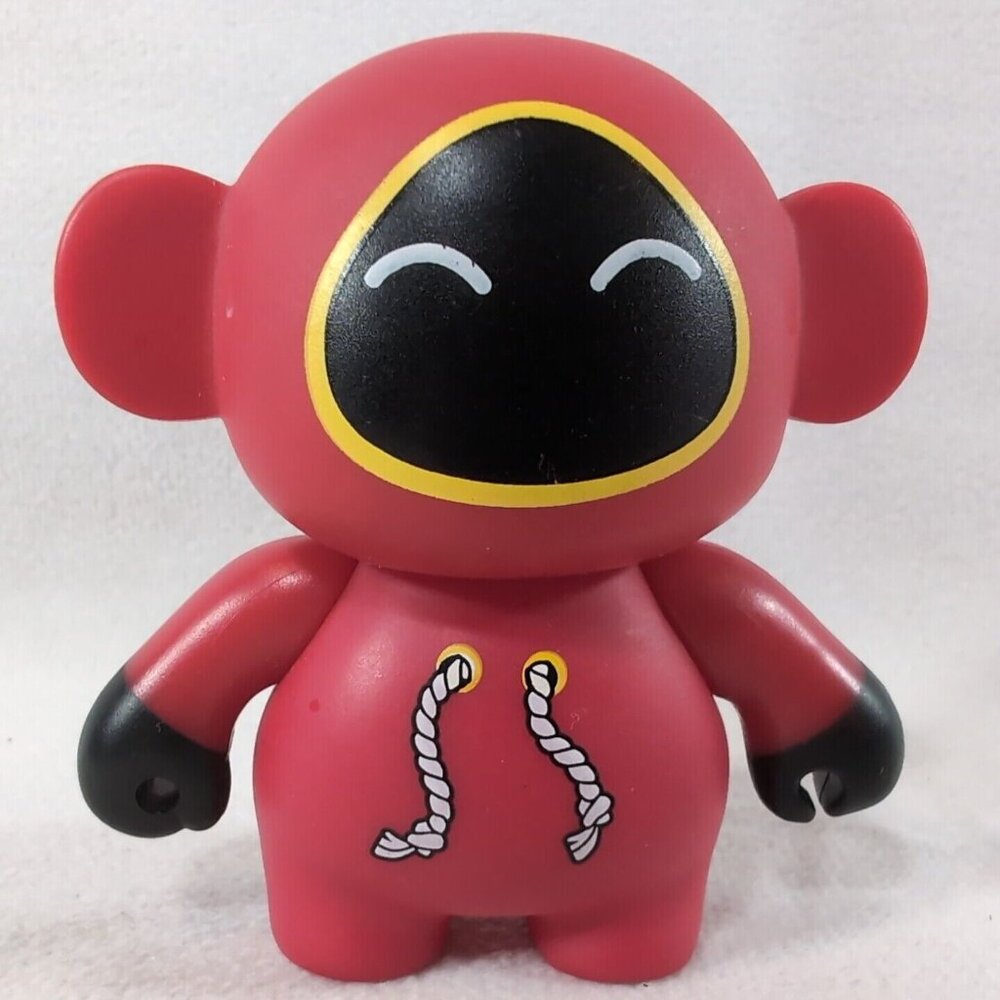 Kidrobot Monskey Vinyl Figure Red Black Hoodie Drawstrings Collectible